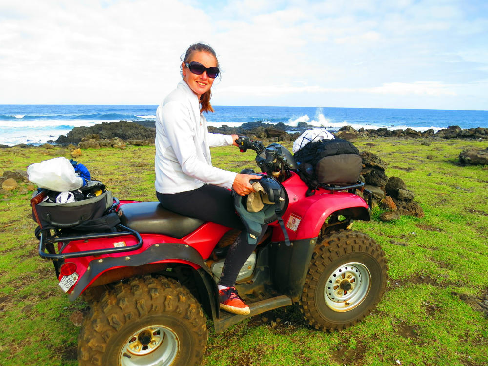 Travel Influencer Megan Jerrard from Mapping Megan on Easter Island